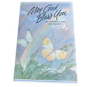 Hallmark Religious Mother's‎ Day Card for Anyone Butterflies Rainbow